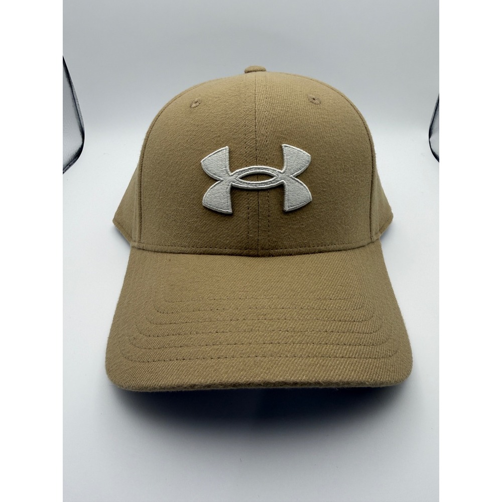 Under‎ Armour Mens Tan Adjustable Baseball Cap Logo Hat 6007147 OSFM NEW
